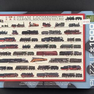 Brand New Eurographics Steam Locomotives 1000-Piece Puzzle, Factory-sealed